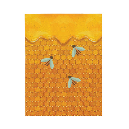 Honey Plus Co | Honey Bee Plush Blanket Style 1