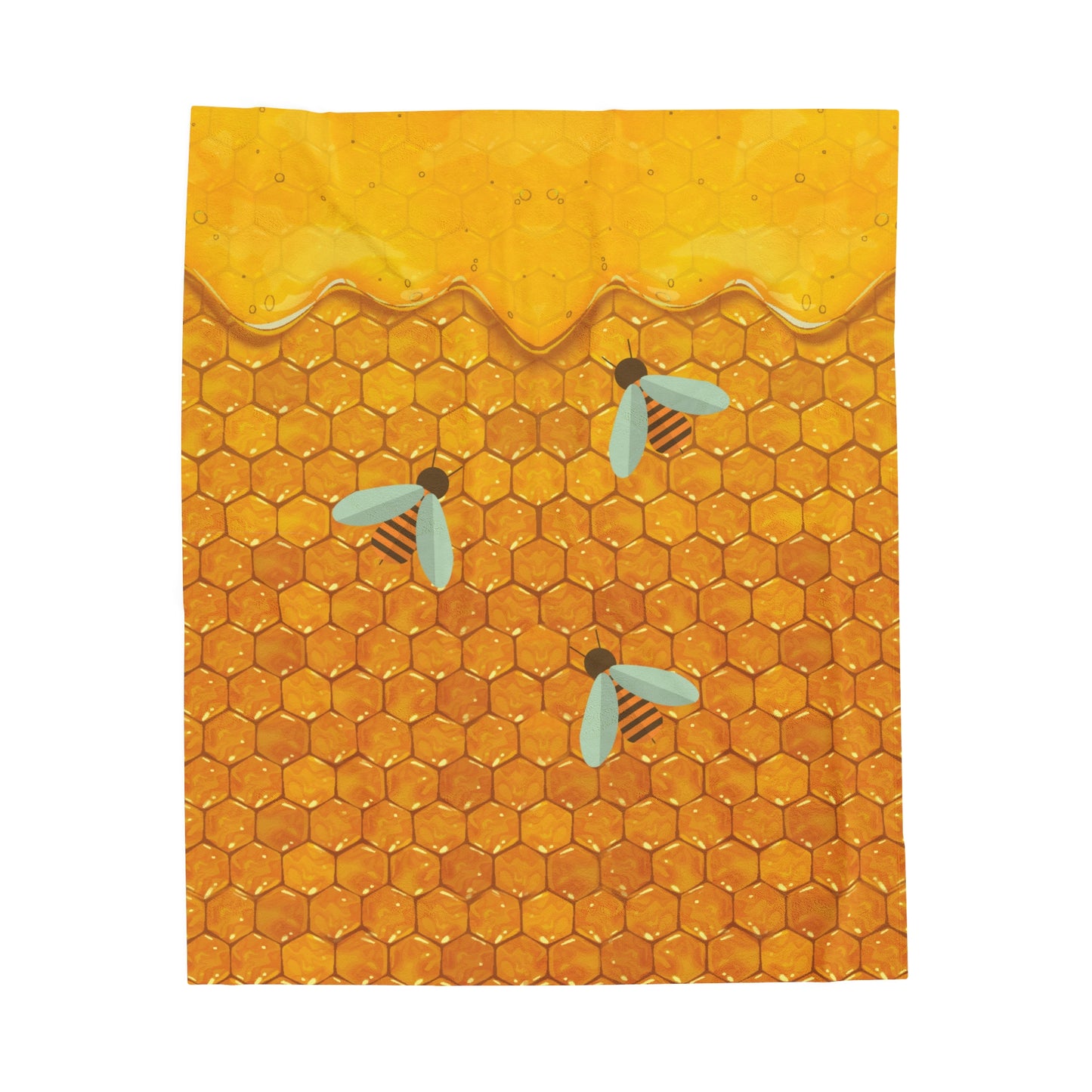 Honey Plus Co | Honey Bee Plush Blanket Style 1
