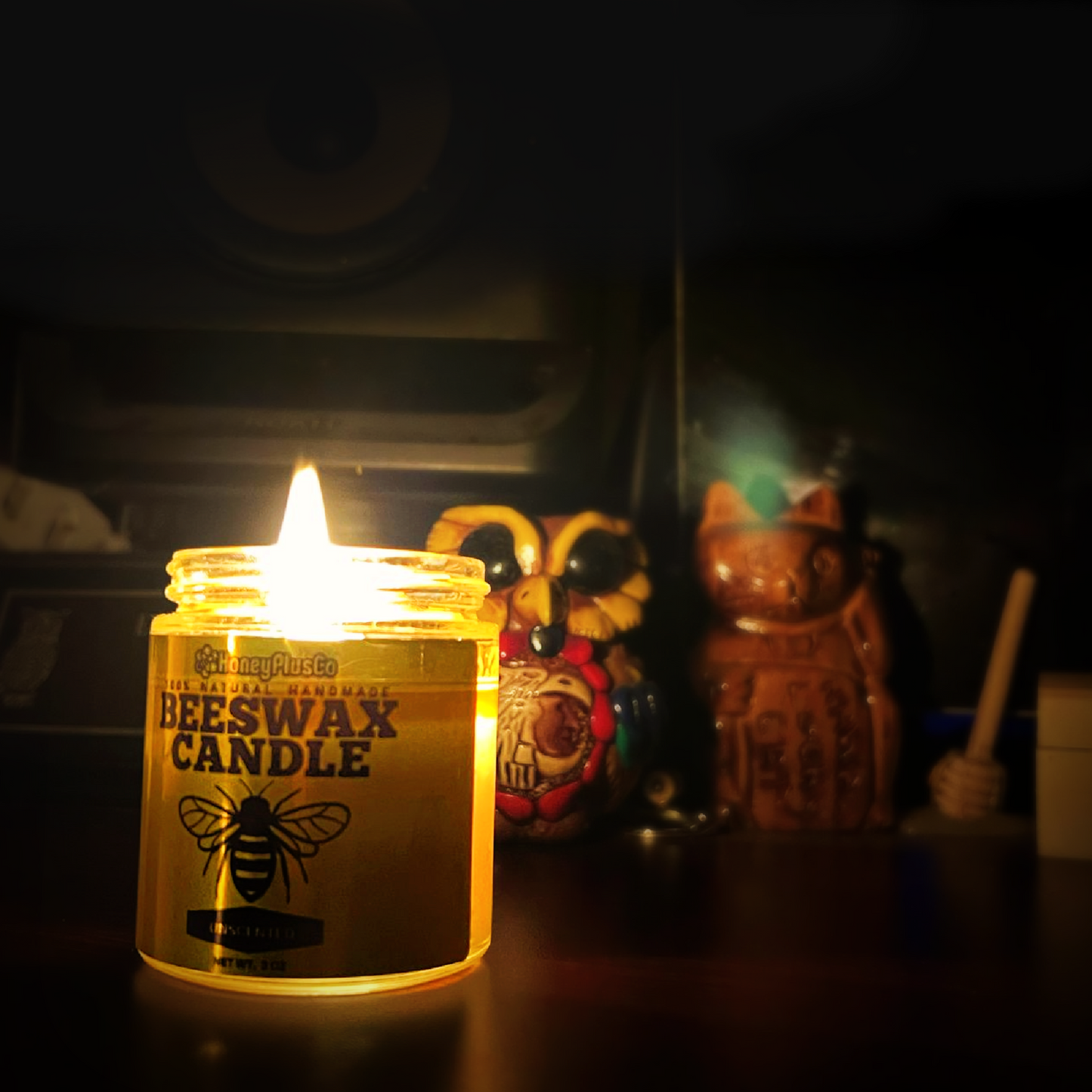 100% Natural Beeswax Candle