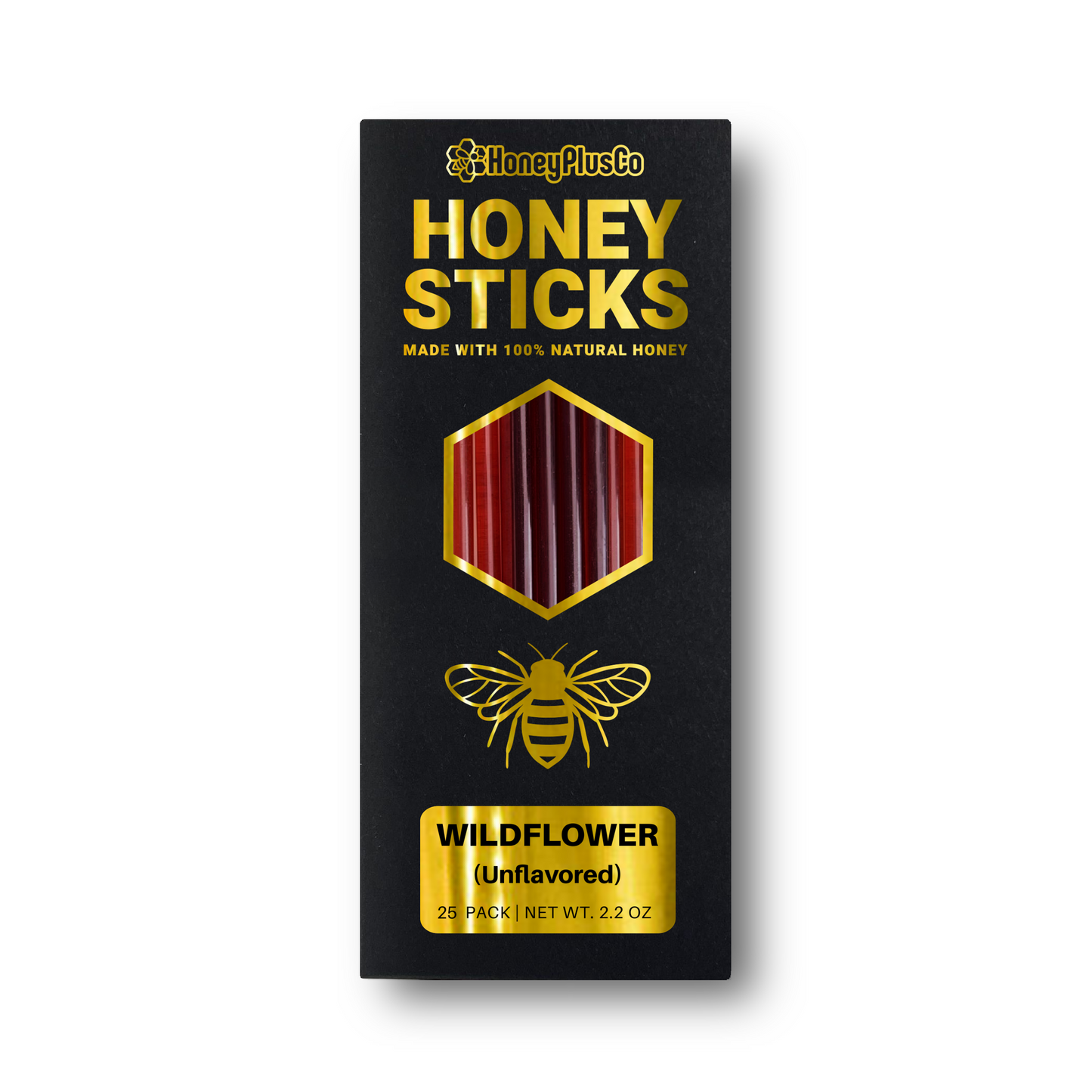 100% Natural Honey Sticks (25 Pack)