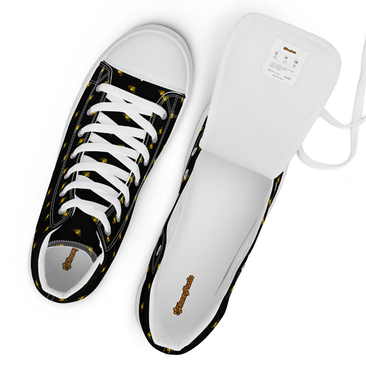 Honey Plus Co | Honey Bee Men’s High Top Canvas Shoes Style 7