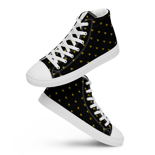 Honey Plus Co | Honey Bee Men’s High Top Canvas Shoes Style 7