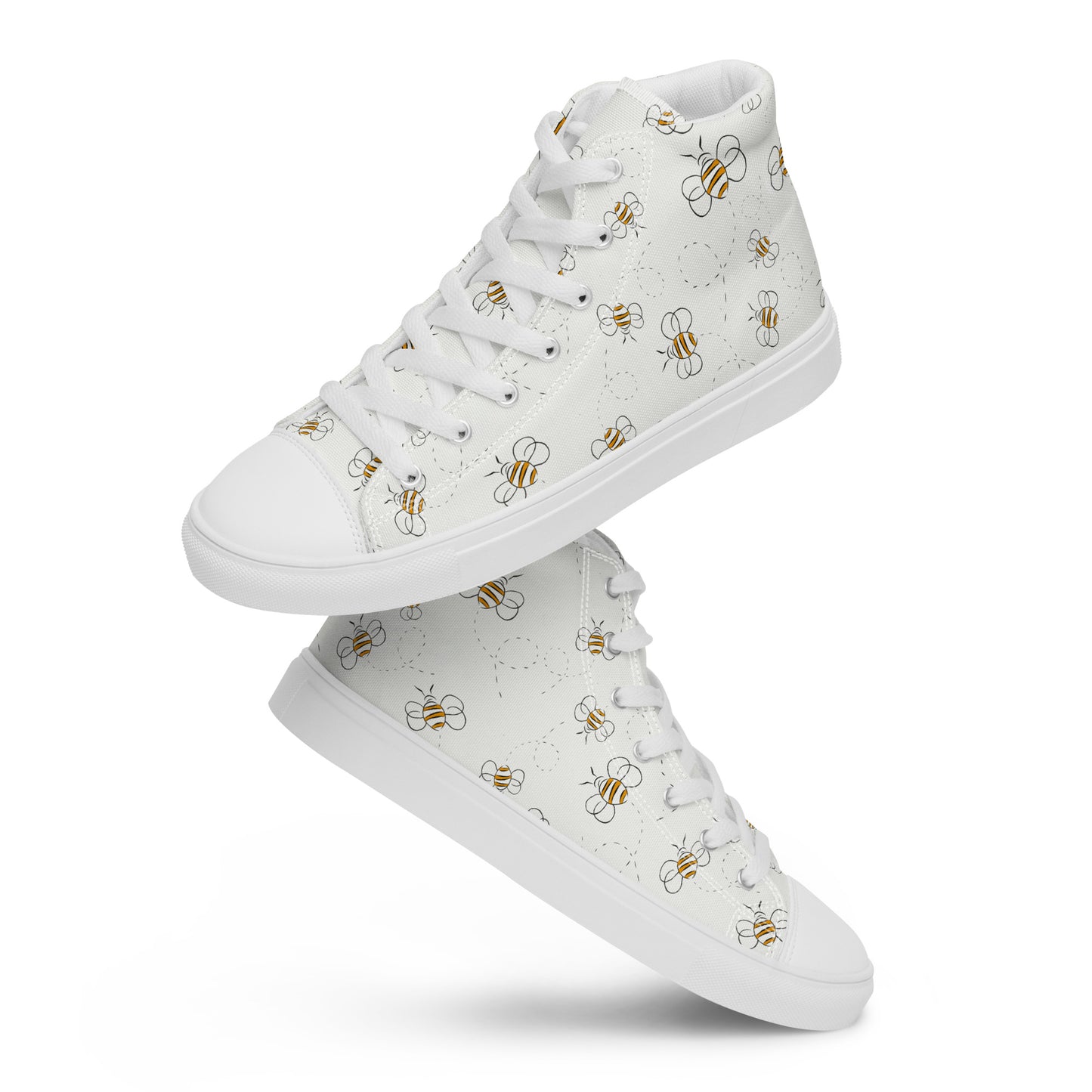 Honey Plus Co | Honey Bee Men’s High Top Canvas Shoes Style 10