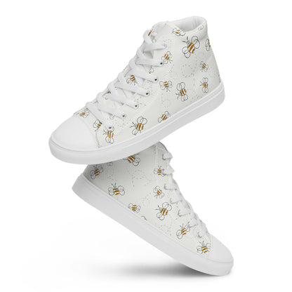 Honey Plus Co | Honey Bee Men’s High Top Canvas Shoes Style 10