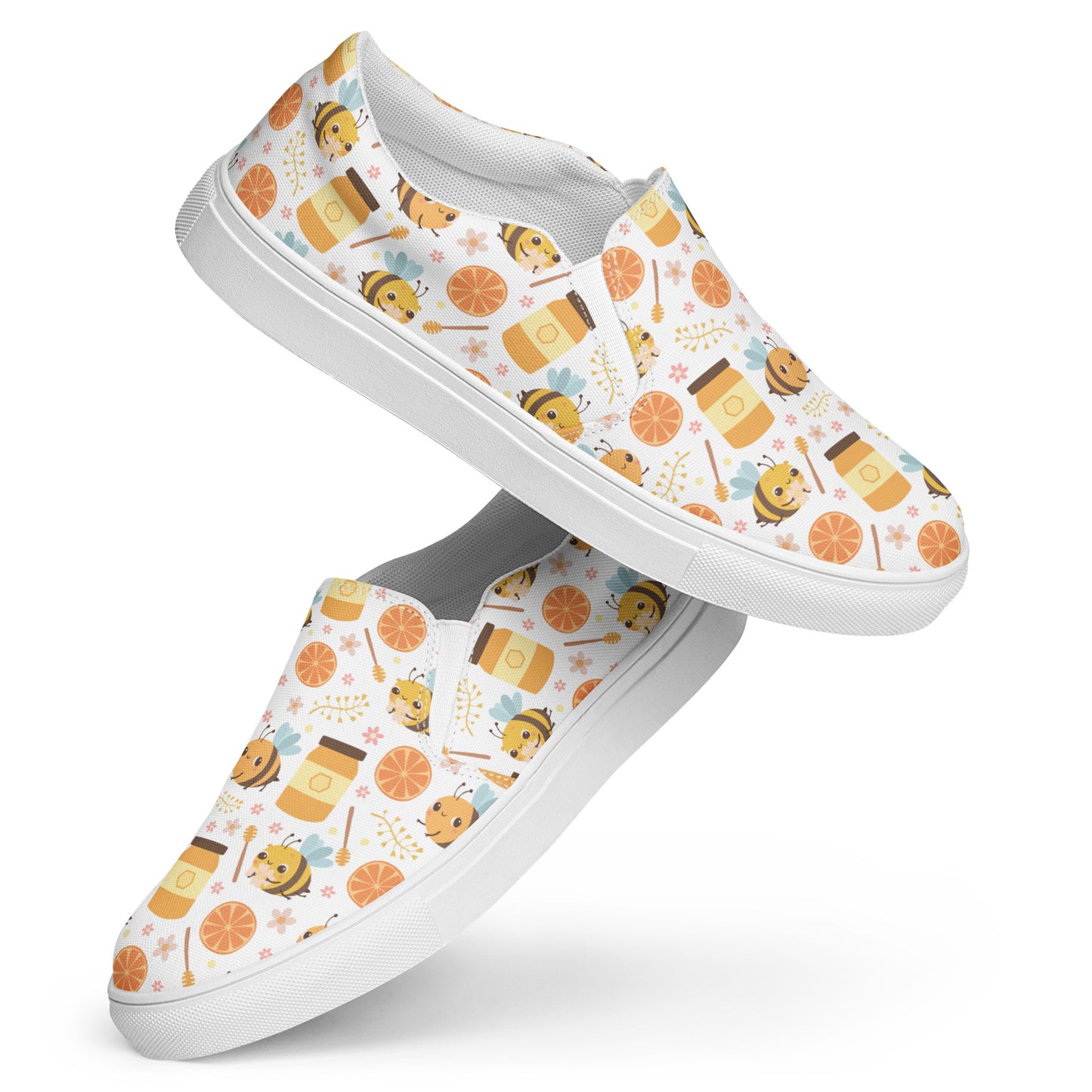 Honey Plus Co | Honey Bee Men’s Slip On Canvas Shoes Style 6