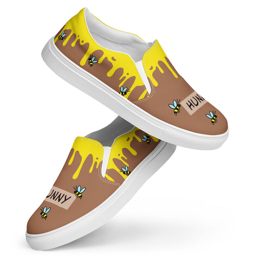 Honey Plus Co | Honey Bee Men’s Slip On Canvas Shoes Style 8