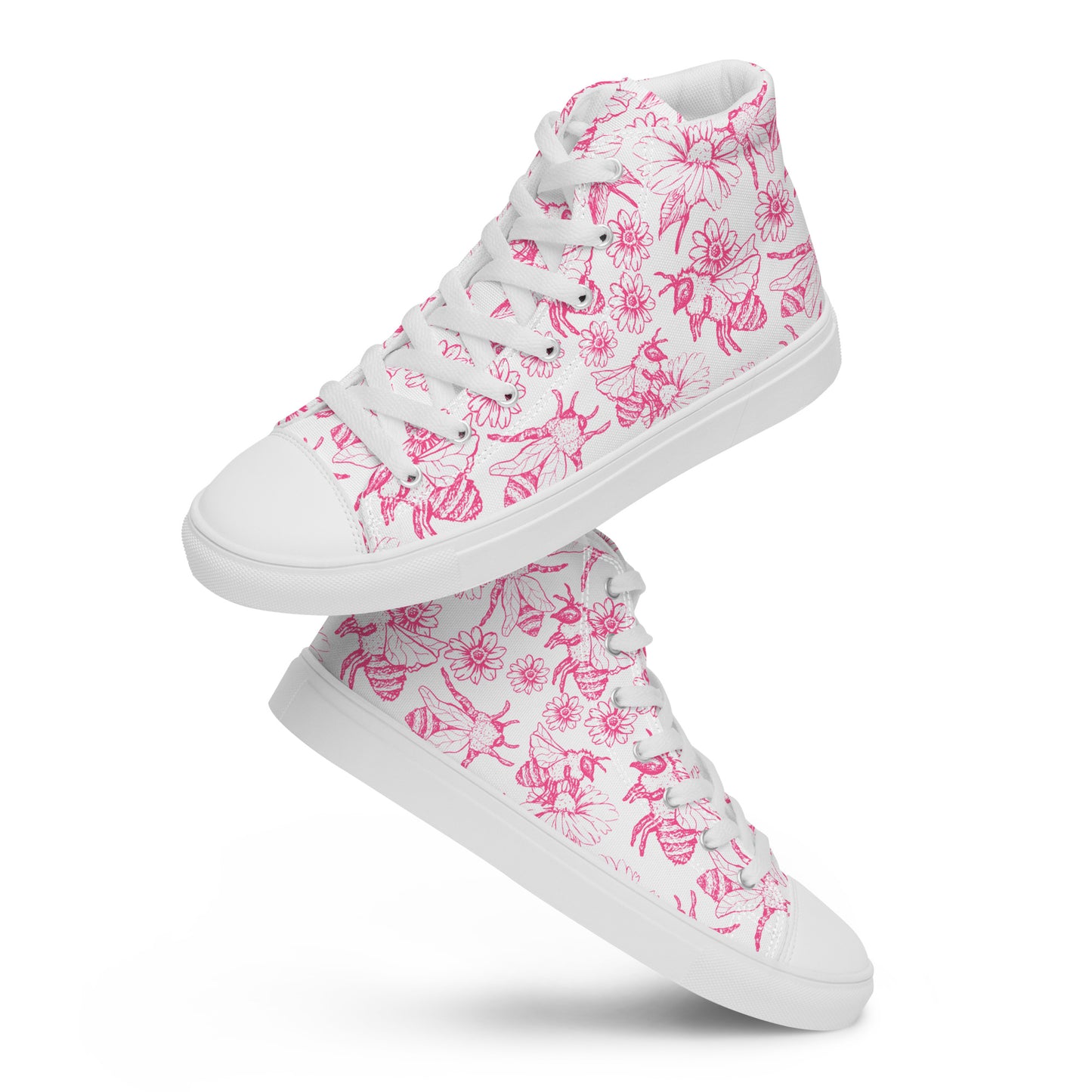 Honey Plus Co | Honey Bee Women’s High Top Canvas Shoes Style 5