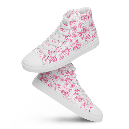 Honey Plus Co | Honey Bee Women’s High Top Canvas Shoes Style 5