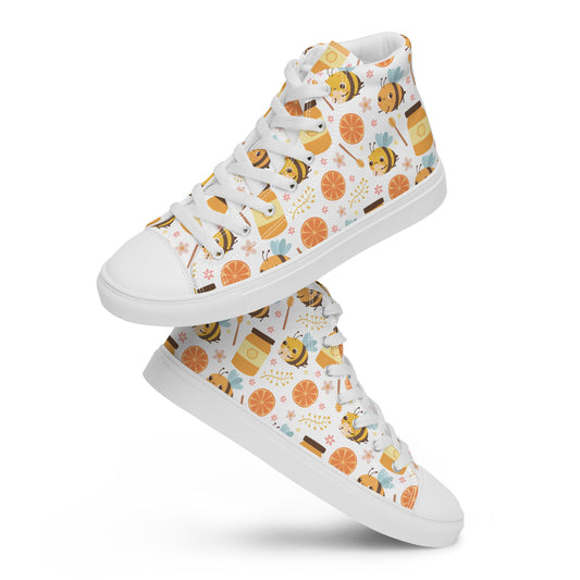 Honey Plus Co | Honey Bee Women’s High Top Canvas Shoes Style 6