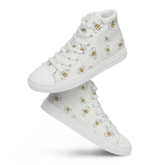 Honey Plus Co | Honey Bee Women’s High Top Canvas Shoes Style 10