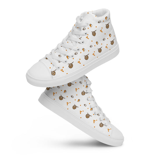 Honey Plus Co | Honey Bee Women’s High Top Canvas Shoes Style 12