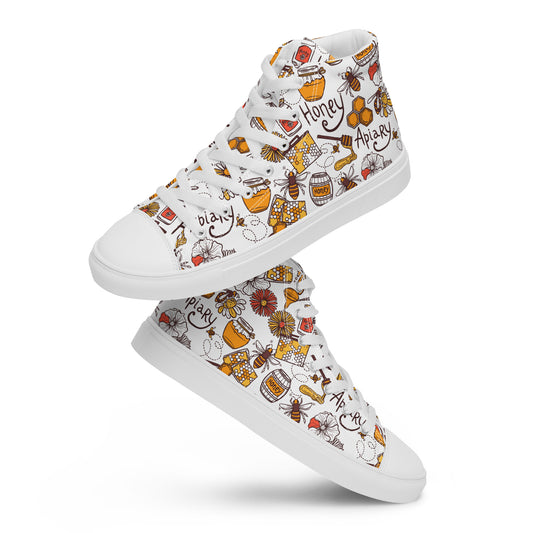 Honey Plus Co | Honey Bee Women’s High Top Canvas Shoes Style 11