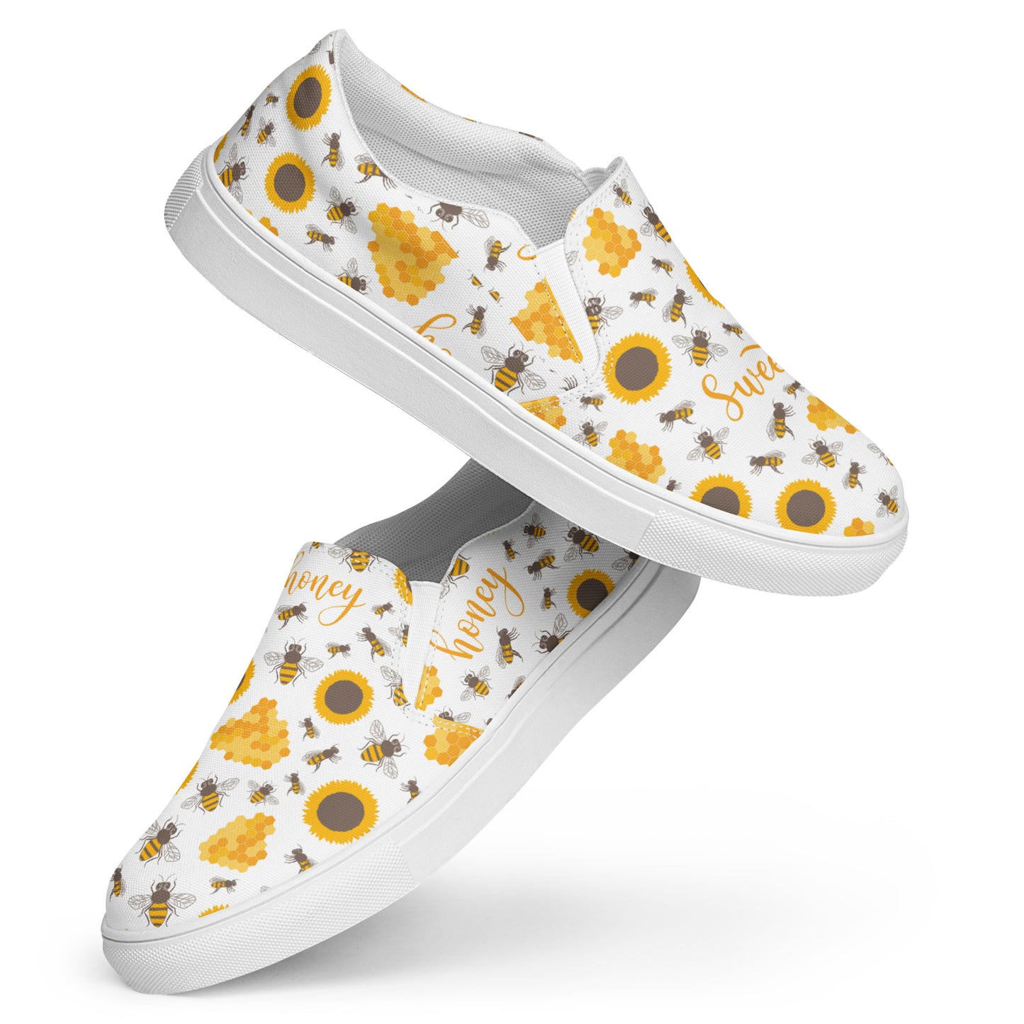 Honey Plus Co | Honey Bee Women’s Slip On Canvas Shoes Style 4