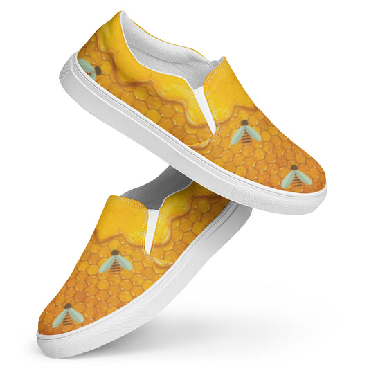 Honey Plus Co | Honey Bee Women’s Slip On Canvas Shoes Style 1